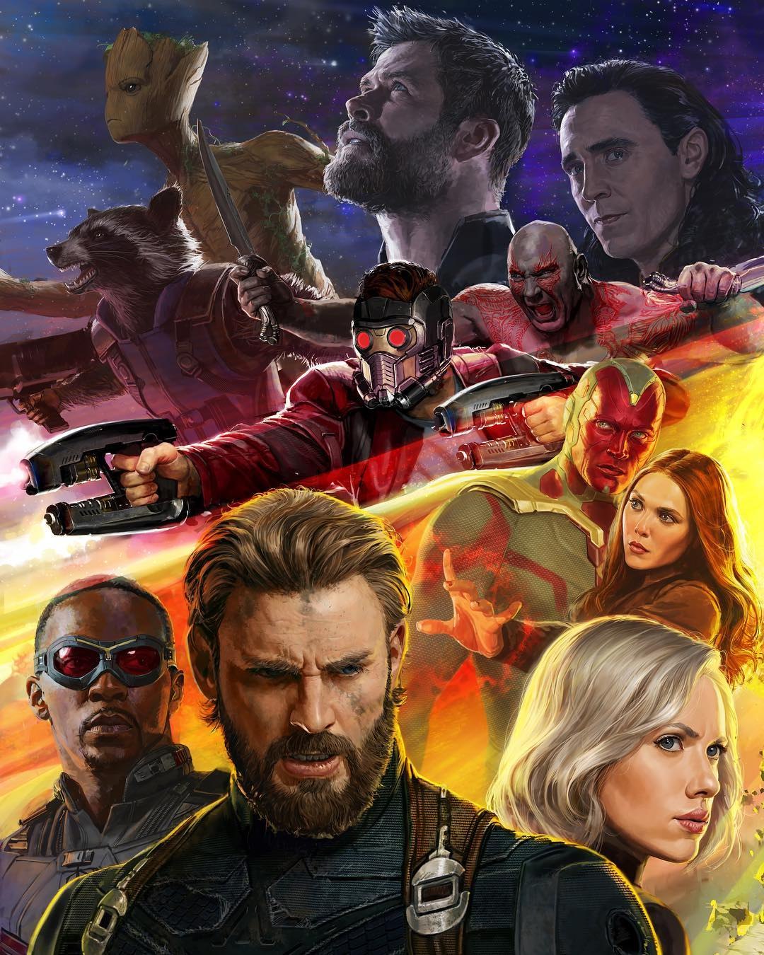 Новый промоарт блокбастера «Мстители: Война бесконечности»