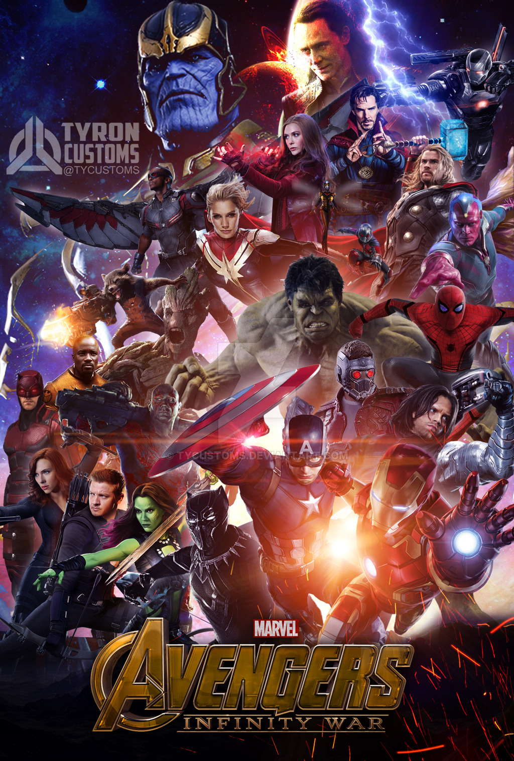 Свежий постер эпика «Мстители: Война бесконечности»