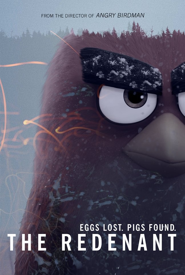 Пародийные постеры фильма «Angry Birds в кино»