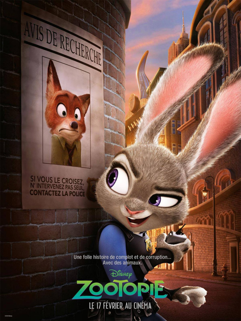 Постер анимационной картины "Зверополис"